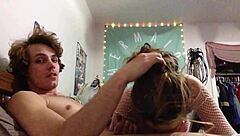 Italian brunette gives perfect blowjob before getting bent over