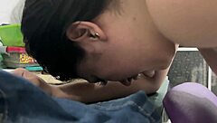 Stepsister trio fucks in doggystyle and blowjob!