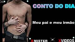 meu pai e meu irmão juntos