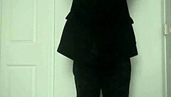 Stretching Arms For Exercise As If It's Masturbating With Intense Emotion