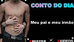 meu pai e meu irmão juntos