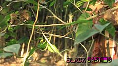 Lucky Farmer Catches Petite Tiny Teen and Fucks to Orgasm