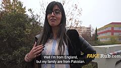 Muslim girl in traditional dress rides my cock hard!