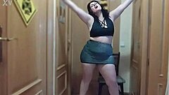 I watch this milf dancing and stripping her big ass for me in personal show