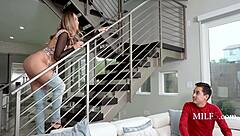 Blonde cougar natalia starr in devotion scene