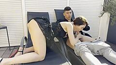 Mary Rock Swallows Cum After Double Penetration