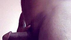 Early morning homemade cumshot on ass feels so good