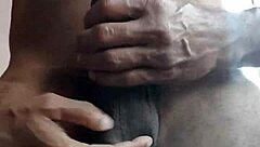 Early morning homemade cumshot on ass feels so good