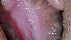 Masturbating alone at home feeling hot with fingering and orgasm