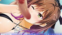 Bound female puppet dances lewdly.