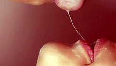 Japanese Girlfriend Gives Uncensored Blowjob and Facial Cumshot Close Up