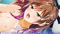 Bound female puppet dances lewdly.