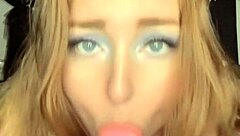 Dildo Sucking And Pussy Play With Big Clit