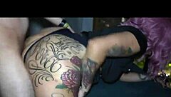 Policewoman crossdresses and fucks criminals