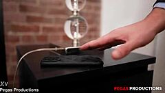 La Belle Sky Fox gags on Julian August's cock