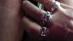 Oma fucks pussy with cucumber 😏