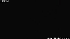 Busty Asian RIDES BIG COCK Biker in Warehouse!