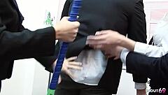 Fitness Milf With Big Tits Gets Creampie In Asshole From Monster Cock Trainer