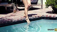 Jenny enjoys wild sex with mature dad in daddy4k.