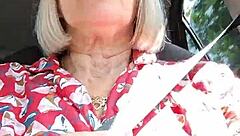 I ride down the road with my tits out