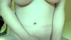 18yo Amateur With Pale Huge Natural Tits Cums Hard All Over Her Stuffed Panties The Panty Bank - Used Panties