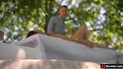 i massage and finger my brunette gf's big tits, then kiss and ass fuck her