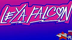 Leya falcon massages cock with her ass