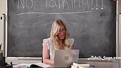 Lolly Dames and Mighty Dee in classroom anal