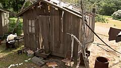 Amber rayne hannah west and kaci star in outdoor gangbang