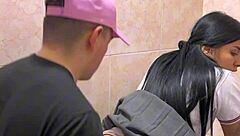 Hot Students Caught Having Sex In School Bathroom.