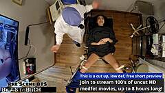 Become the nurse as Blaire Celeste's mouth gets blasted with huge cum load!