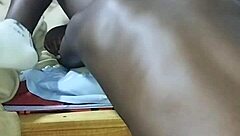 African mature black male licking hairy pussy full clip on red