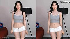 Korean Girl Dances Sexy, Tits Out