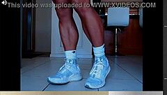 these muscular calves belong to strong fbb bodybuilder