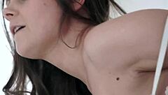 european model gets fucked in lingerie by her lover