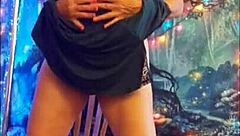 Hotwife Steffi Dances Seductively, Showing Her Big Pussy Lips