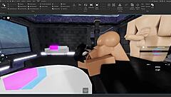 Slut enjoys femboy fuck on Roblox