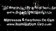 Femdom Humiliates Small Cock In BDSM POV Session
