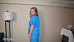 Nataliya Crimson performs deep throat blowjob on black cock