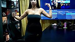 ruan couldn't resist licking and fingering renatinha mello's hairy pussy in the podcast barraco.