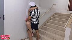 At the carnival party, she wants big black cock and cum on her face