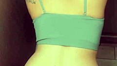 Teen cumslut boldly sucks and fucks stranger behind vending machine