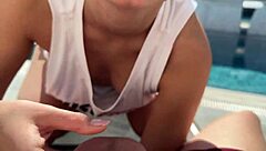 He Is Punishing My Mouth With His Monster Cock, Making Me Suck It Deep While He Grabs My Natural Tits