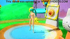 hatsune miku in nekomimi outfit from project diva, fully nude mod for switch