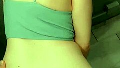 Teen cumslut boldly sucks and fucks stranger behind vending machine