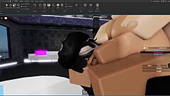 Slut enjoys femboy fuck on Roblox