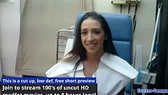 in florida hospital dr tampa performs yearly physical on latina stefania mafra with big natural tits