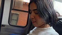 She Sucks My Dick On Public Bus Then We Fuck In Hotel