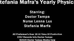 in florida hospital dr tampa performs yearly physical on latina stefania mafra with big natural tits