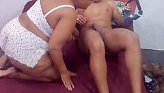bbw milf chats with stepson at home